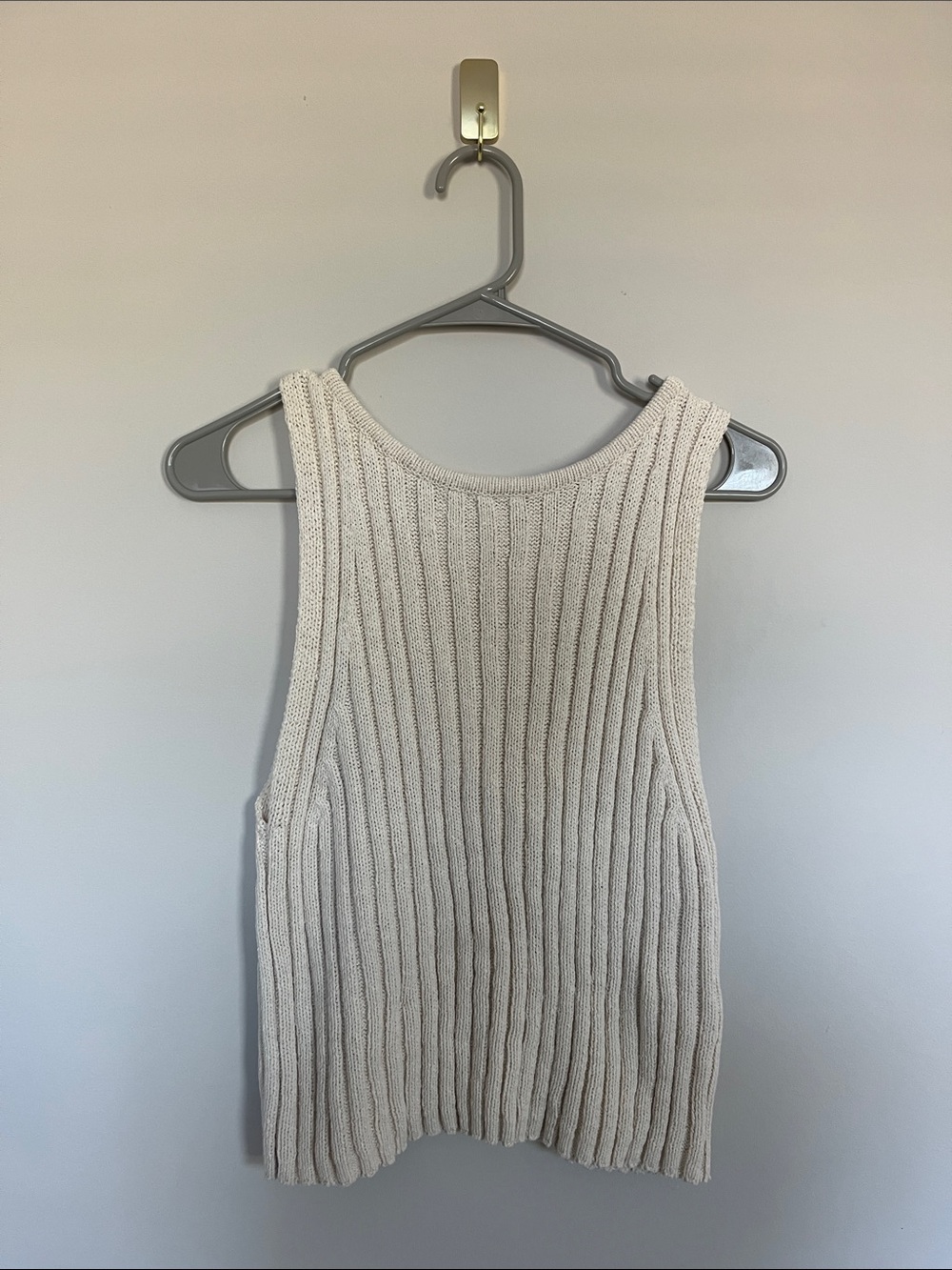 Cotton On Cream Cable Knit Vest